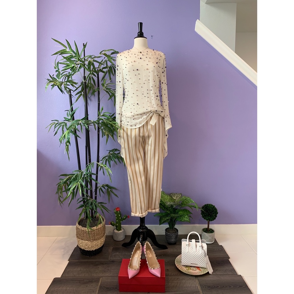 Italian tailored stripe pants